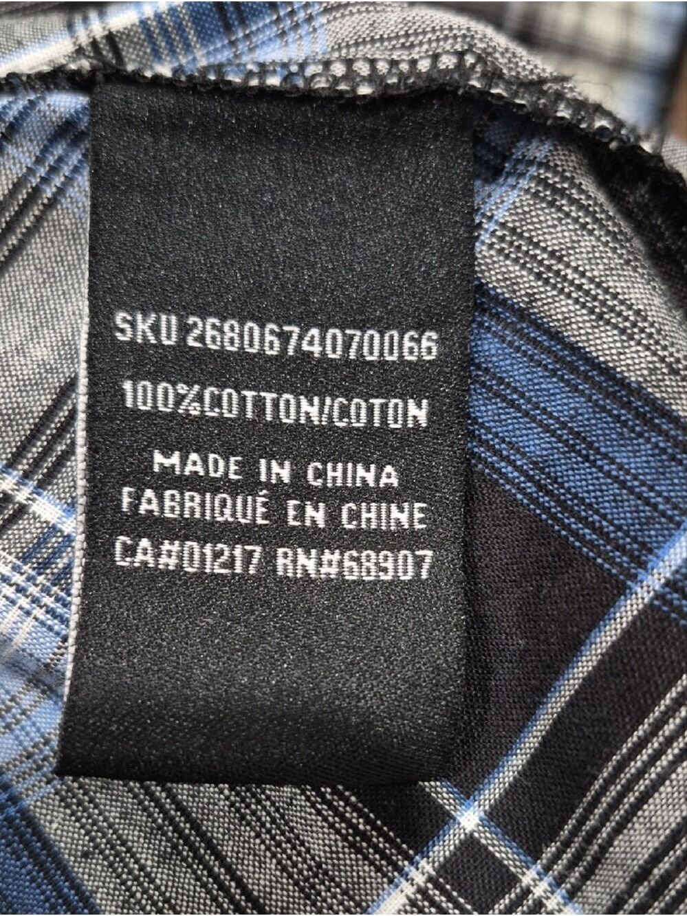 Le Château Blue, White & Gray Plaid Sweetheart Neck Top – NWT - Picture 12 of 13